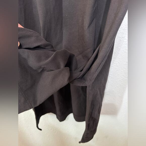 Everlane Weekend Tank Midi Maxi Dress Black Tee Shirt Crew Neck XL - Picture 6 of 6